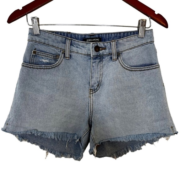 Billabong Drift Away Frayed Denim Shorts - Picture 6 of 12